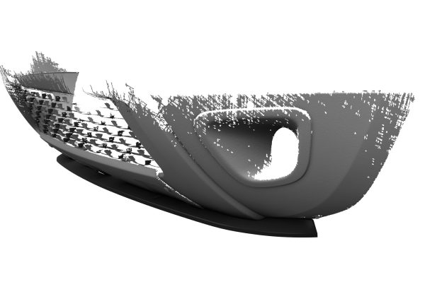 Cup spoiler lip with ABE for Dacia Duster I CSL584