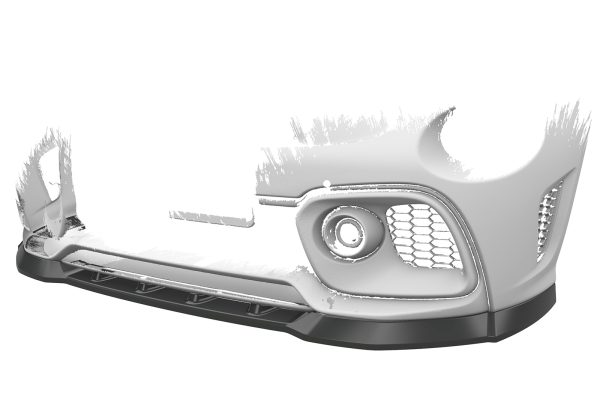 Cup spoiler lip with ABE for Fiat 500 Abarth 595 CSL487