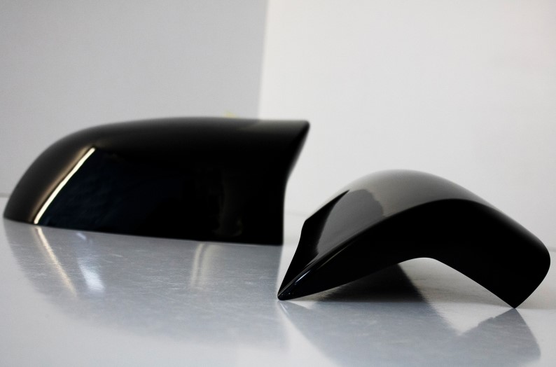 Gloss Black Side Mirror Cover Caps For BMW X3 F25 X4 F26 X5 F15 X6 F16 2014-2018 – Clip-On, Left & Right Set