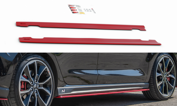 Podaljšek pragov Hyundai i30 N MK3 17- V3 rdeč