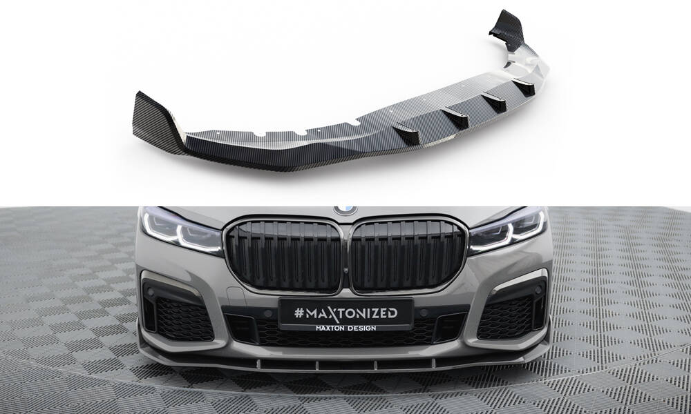 Podaljšek odbijača - Karbonski splitter spredaj BMW 7 G11 M-Pack Facelift 19-