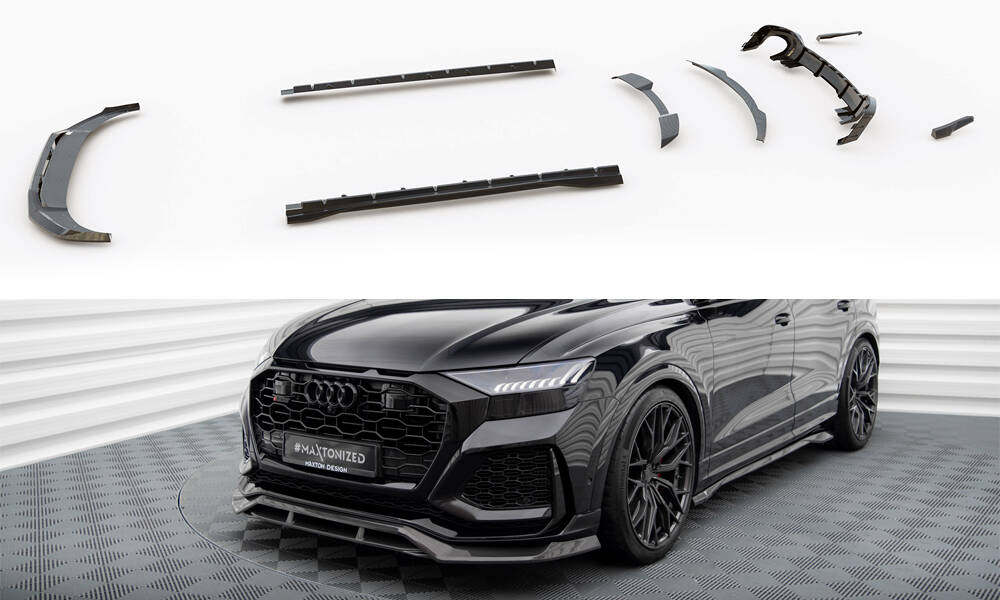 Set karbonskih podaljškov - splitters Audi RSQ8 Mk1
