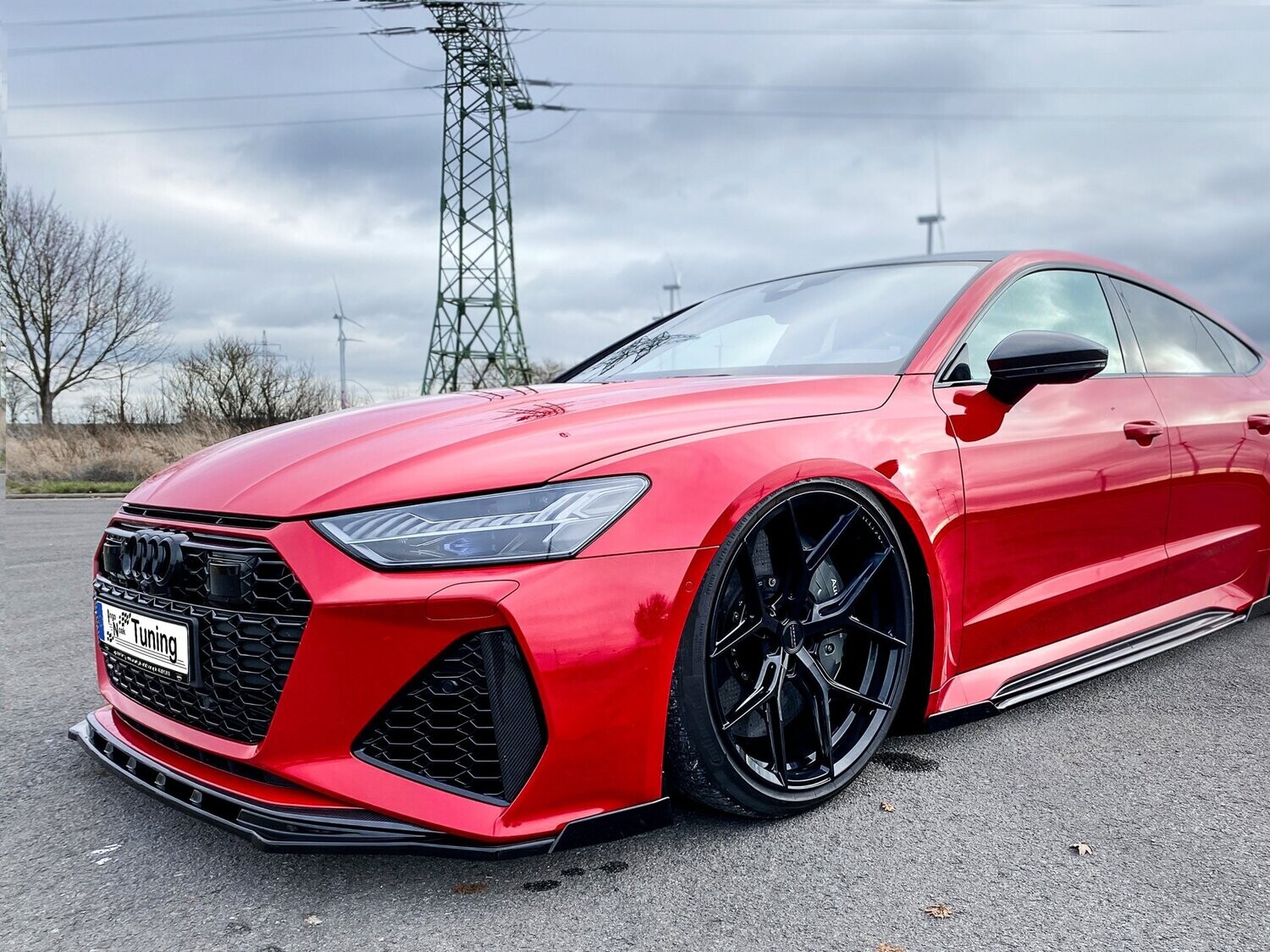 IN-Tuning podaljšek odbijača spredaj Audi RS7 C8 2019- V2
