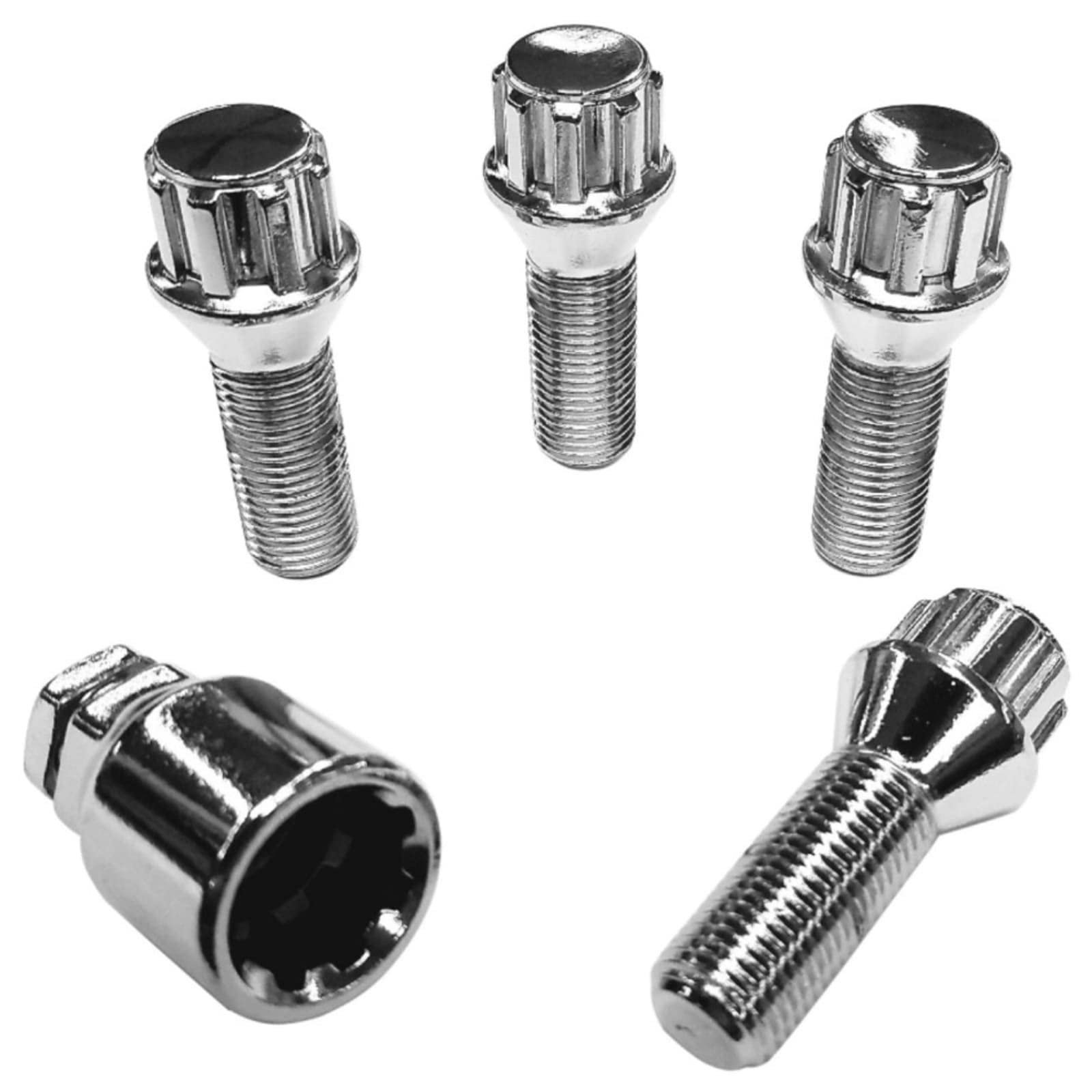 Varnostni vijak za platišča M12 x 1.25 x 30mm konus