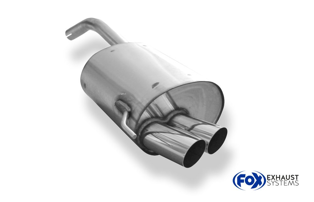 FOX zadnji športni lonec Alfa Romeo 147 - 2x70 Typ 14