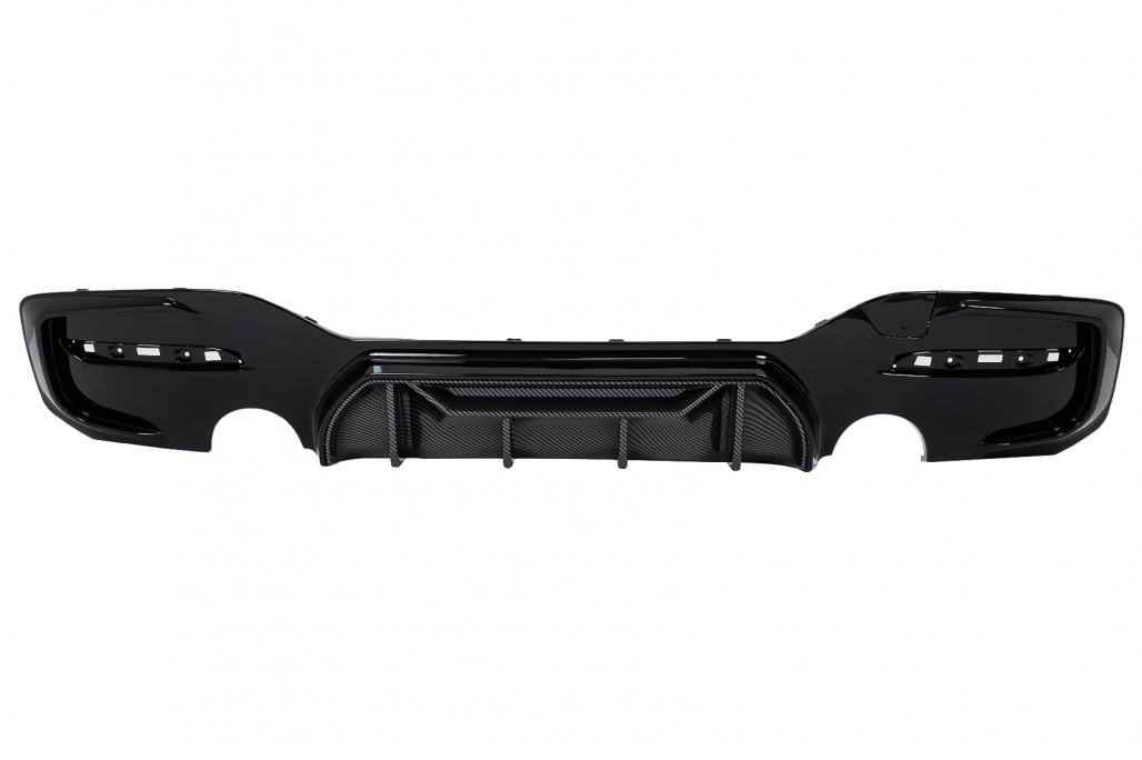 Difuzor BMW serija-1 F20, F21 2015-19 Competition izgled črni sijaj/karbon