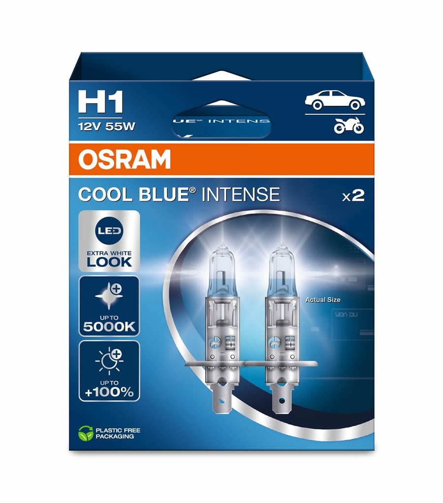 Komplet žarnic Osram Cool Blue Intense NEXT H1 12V
