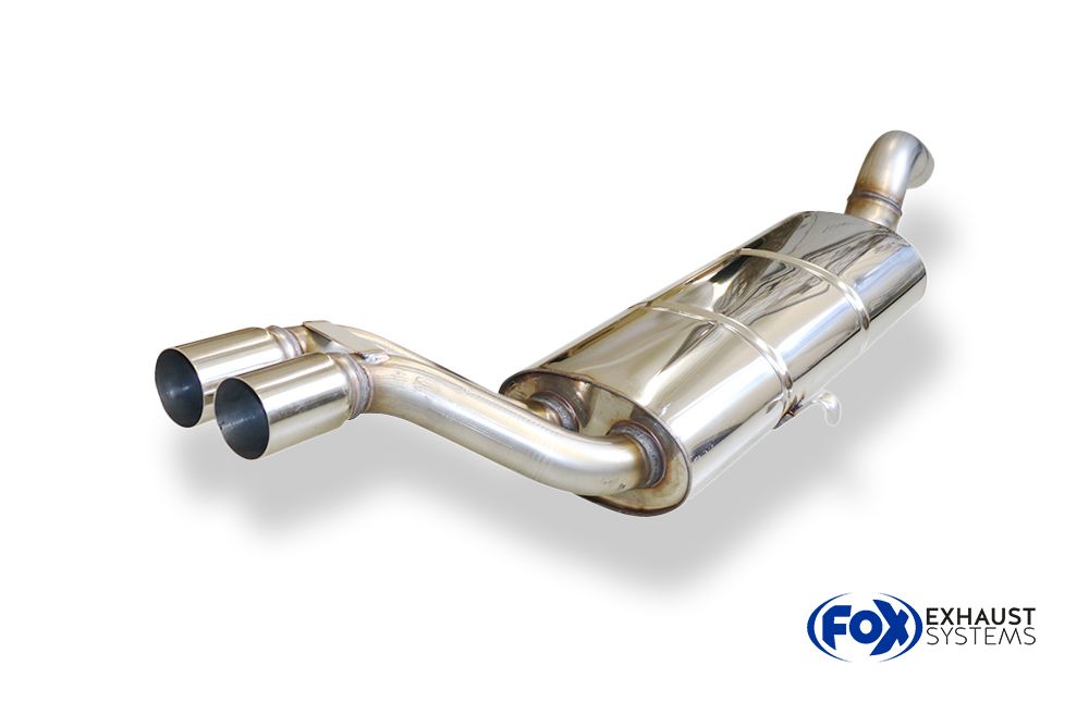 FOX zadnji športni lonec Audi 80/90 Typ 81 - 2x63 Typ 10