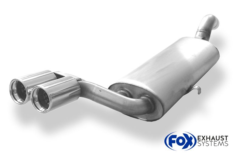 FOX zadnji športni lonec Audi 80/90 Typ 81 - 2x76 Typ 13