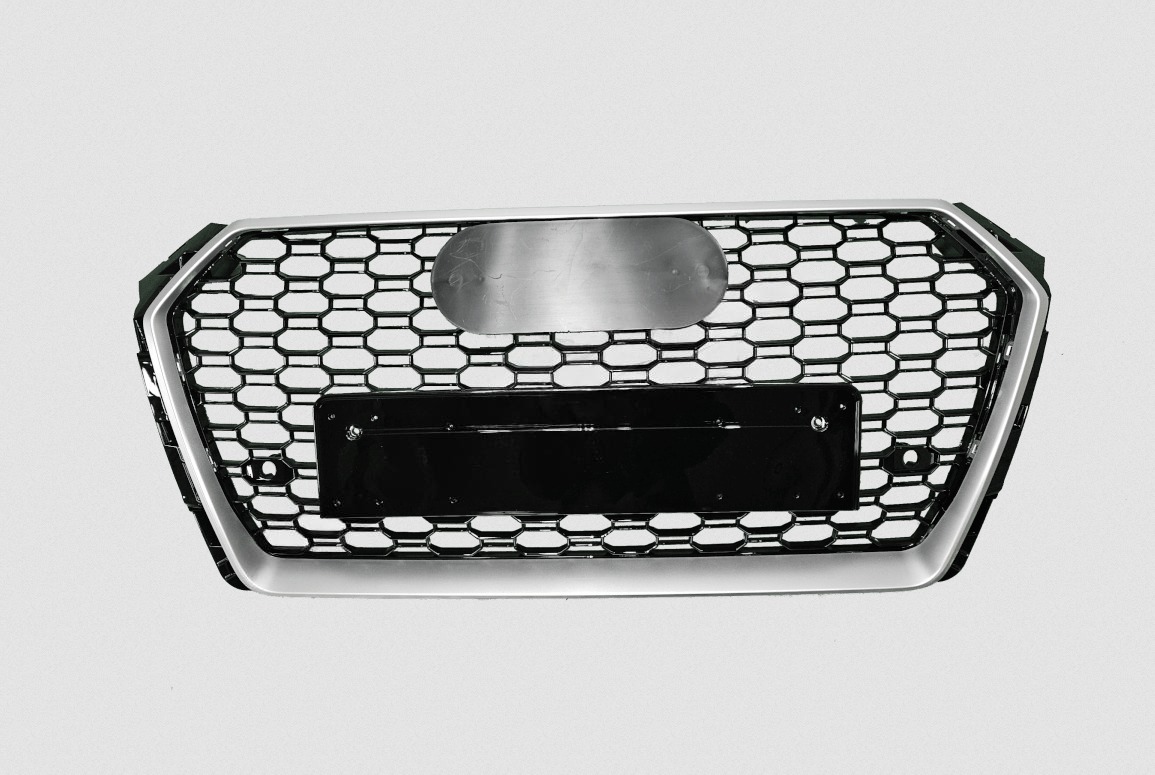 *TOP* Športna maska Audi A4 B9 15- RS4 izgled srebrna/črna V2