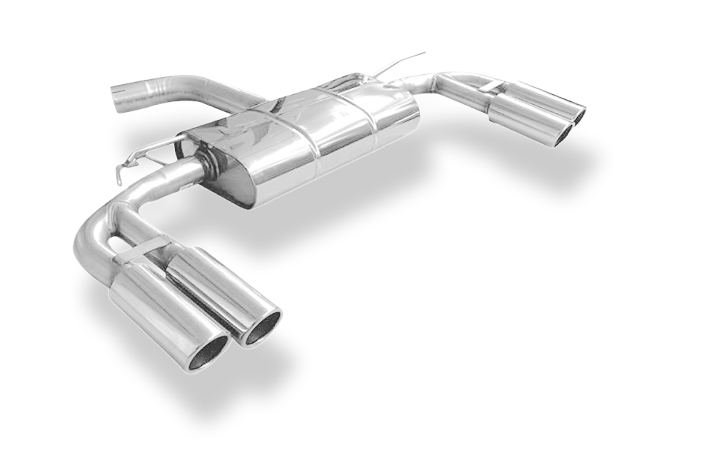 FOX zadnji športni lonec prečni izhod desno/levo - 2x80 Tip 16 desno/levo Audi A3 - 8V Limuzina "z S-Line ali S3 odbijačem"