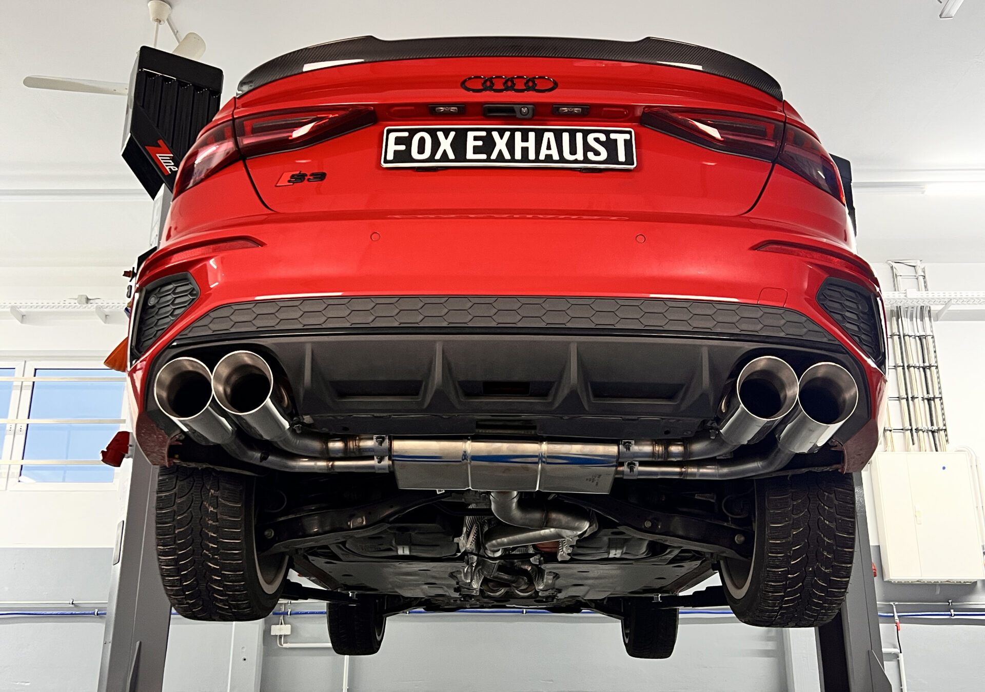 FOX izpušni sistem od OPF z izpušnimi ventili - 2x114 Tip 25 desno/levo Audi S3 GY - Limuzina