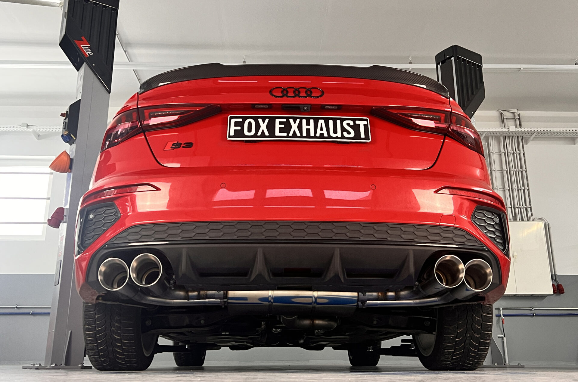 FOX izpušni sistem od OPF z izpušnimi ventili - 2x100 Tip 25 desno/levo Audi S3 GY - Limuzina