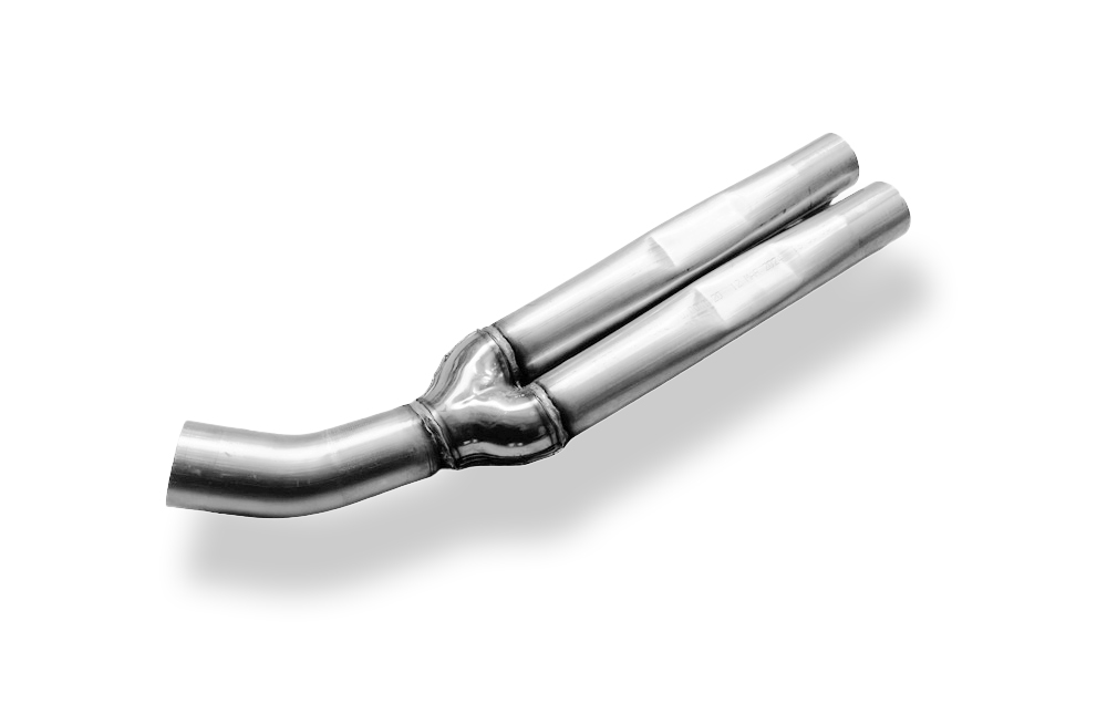 FOX povezovalna cev 76/2x70 z adapterjem 2x60 primerno na originalne katalizatorje Audi RS4 B5