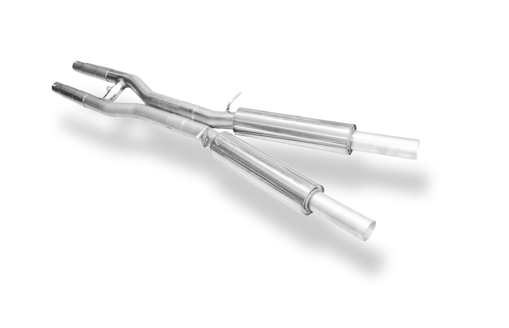 FOX srednji izpušni lonec Audi S4 B6 Limuzina/Karavan/Kabrio + A4 B7 quattro 3,0l 3,2l