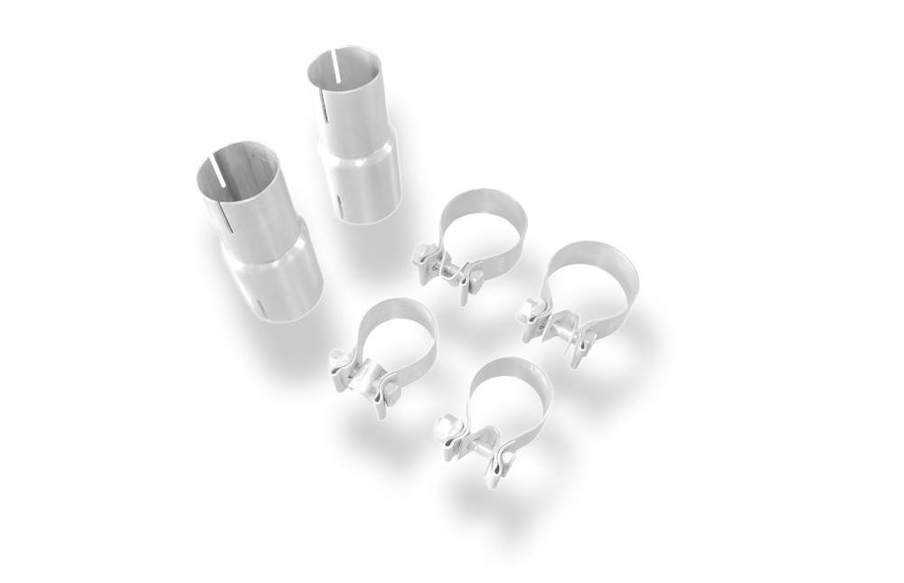 FOX komplet dodatkov za montažo srednjega izpušnega lonca na originalni zadnji športni lonec Audi S4 B6 - Limuzina/ Karavan/ Kabrio