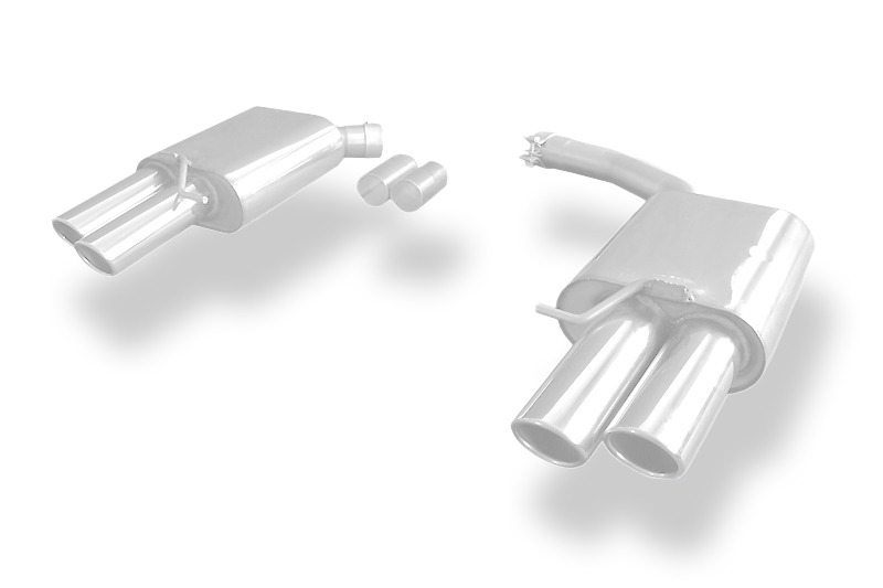 FOX zadnji športni lonec desno/levo za 2-cev dvokanalni - 2x88x74 Tip 32 desno/levo Audi A4/A5/ S5 quattro - B8/ 8T