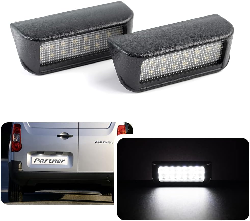 LED osvetlitev registrske tablice z ohišjem Peugeot, Citroen, Toyota, Opel