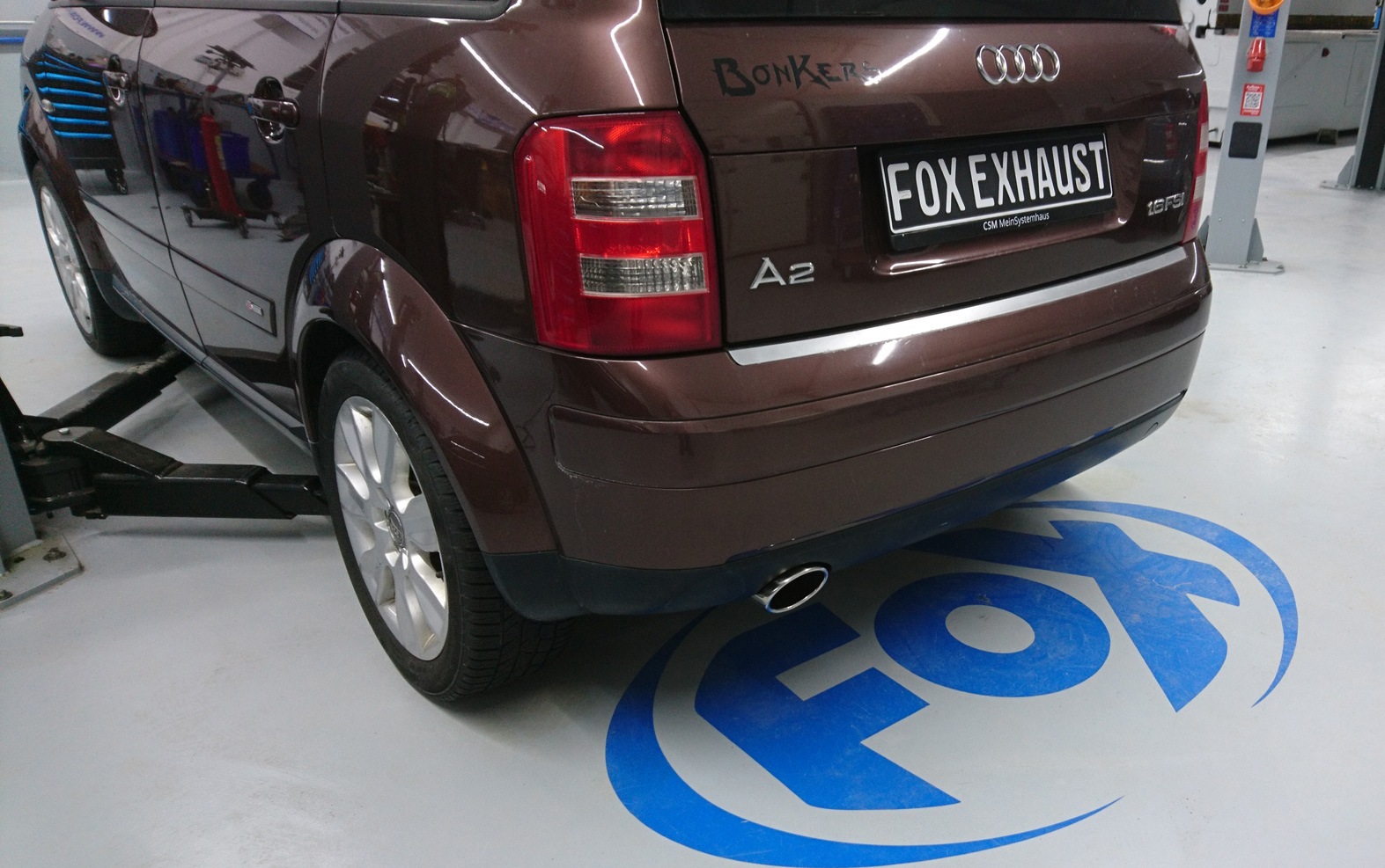 FOX cat-back izpušni sistem - 115x85 Tip 32 Audi A2 - 1,2l TDI 1,4l TDI 55/66kW - 34l Tank