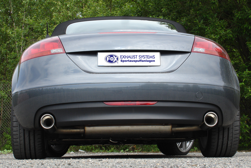 FOX zadnji športni lonec desno/levo - 1x100 Tip 17 desno/levo Audi TT 8J - Turbo