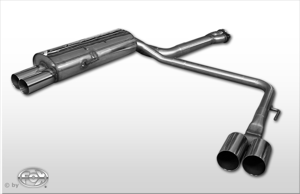 FOX cat-back izpušni sistem BMW E36 M3 desno/levo od kat - 2x76 Tip 10 desno/levo