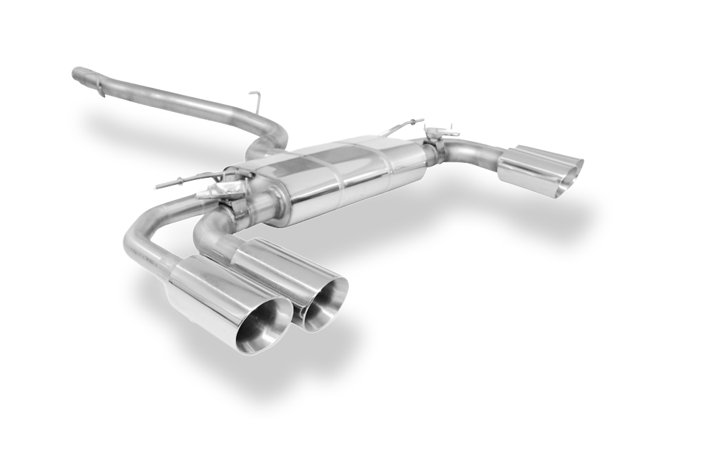 FOX cat-back izpušni sistem CUPRA Formentor 4x4 - 2x100 Tip 25 desno/levo - z 2 elektronskima ventiloma