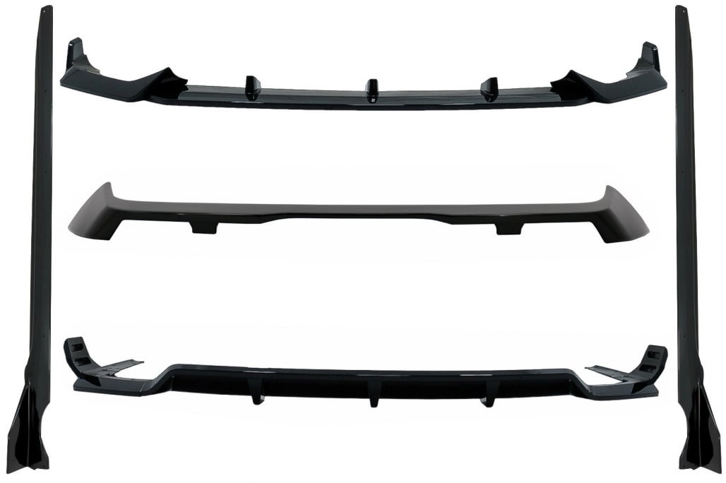 Aero kit set podaljškov BMW X7 G07 2018-2022 z M-Tech Črna sijaj