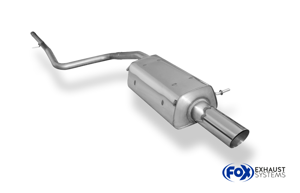 FOX zadnji športni lonec Ford Fiesta VI vklj. povezovalna cev do katalizatorja - 1x90 Tip 14