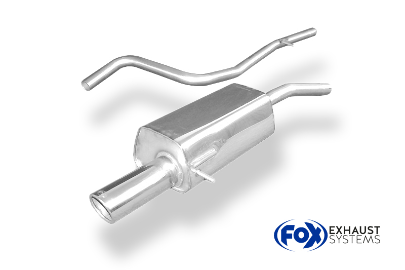 FOX zadnji športni lonec Ford Fiesta VI vklj. povezovalna cev do katalizatorja - 1x90 Tip 16