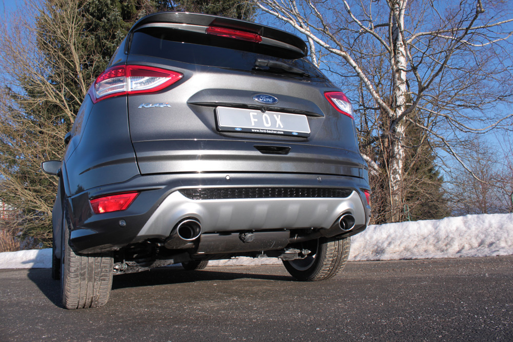 FOX zadnji športni lonec Ford Kuga II - 4x4 izhod desno/levo - 115x85 Tip 44 desno/levo