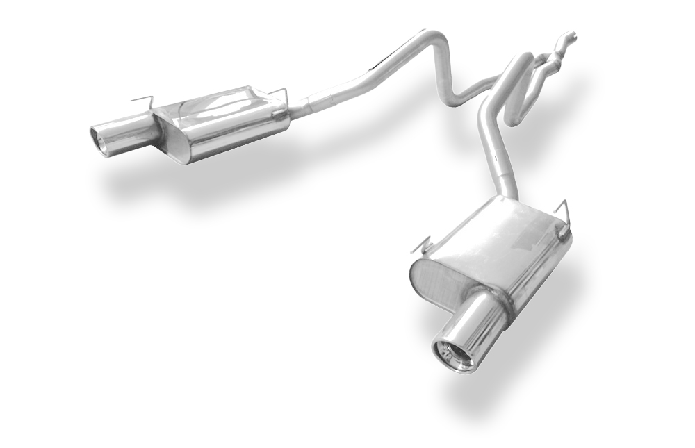 FOX zadnji športni lonec Ford Mustang kupe desno/levo z Y-povezovalno cevjo - 1x90 Tip 17 desno/levo