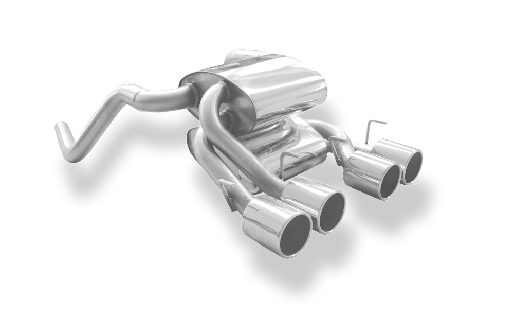 FOX zadnji športni lonec Corvette C06 Izhod sredinski - 4x100 Tip 12 sredinski