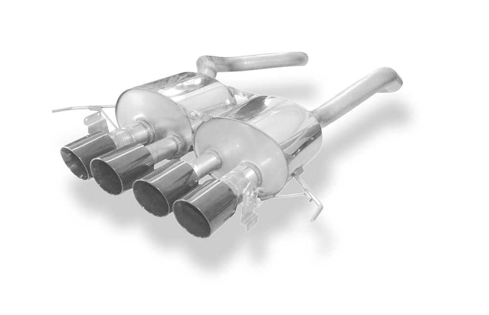 FOX zadnji športni lonec Corvette C7/ Z06 Izhod sredinski - 4x100 Tip 25 sredinski ČRN