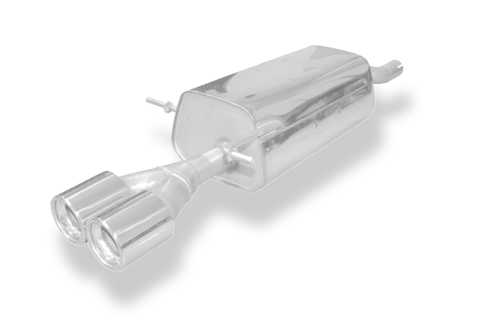 FOX zadnji športni lonec Dacia Logan limuzina bencin enostranski - 2x80 Tip 13