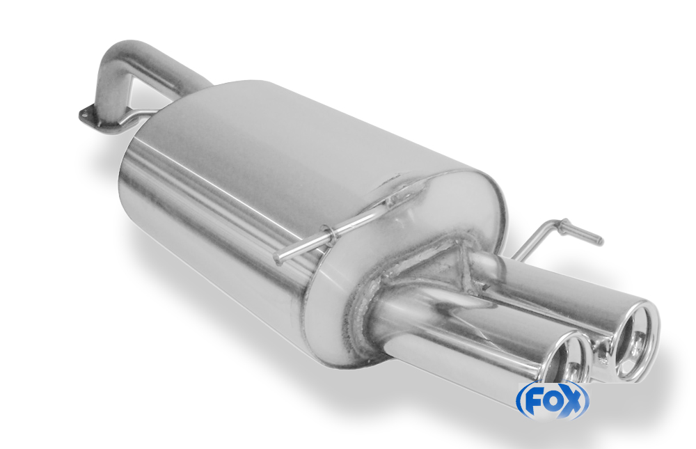 FOX zadnji športni lonec Deawoo Lacetti - limuzina/karavan - 2x80 Tip 13