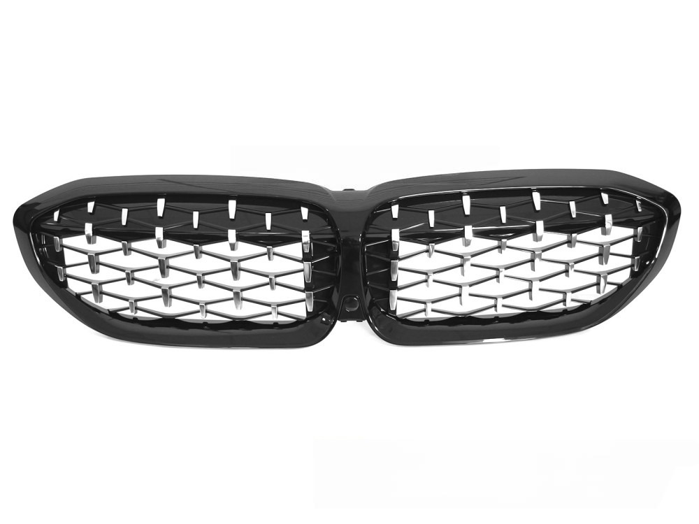 Športna maska BMW 3 G20 G21 19-22 Diamond izgled Krom / z kamero ali brez V2