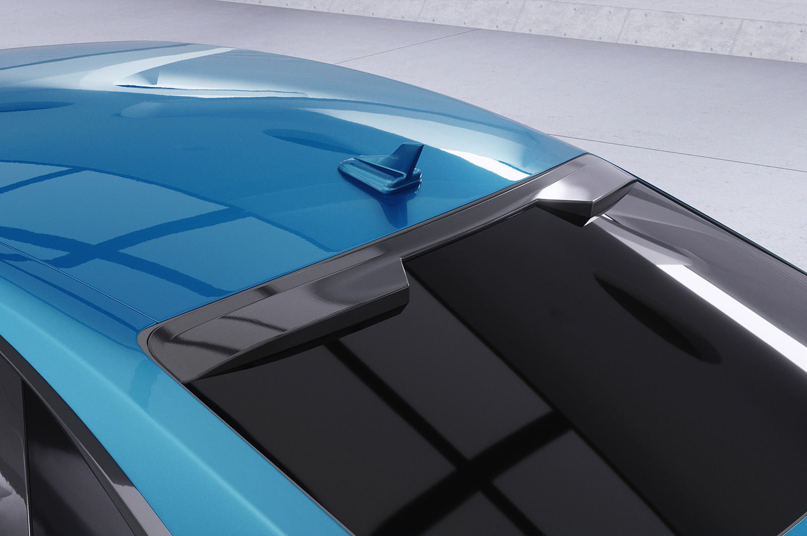 CSR podaljšek spojlerja - strešni Audi A3 / S3 / RS3 (8Y) Limo 20- črni sijaj